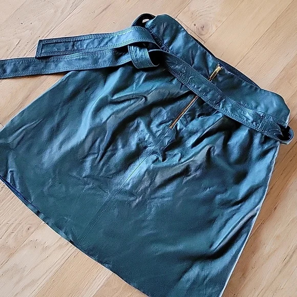 Lamb Leather Skirt, Like New! - Picture 5 of 5